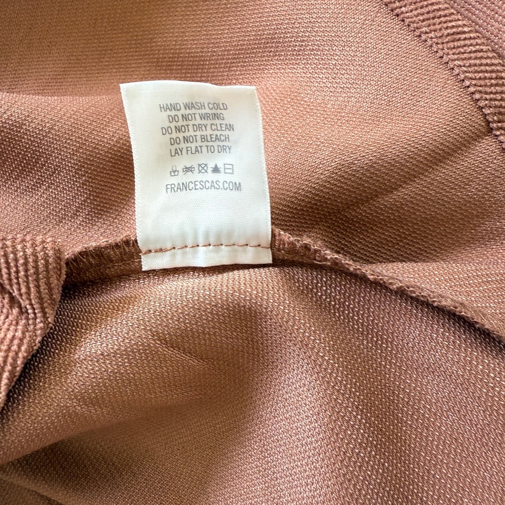 Francesca's Women's Short Sleeve Tie Back Top - Picture 5 of 5
